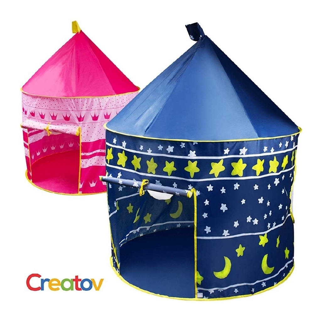 Castle Play Tent Creatov Cubby Playhouse Blue NWT
